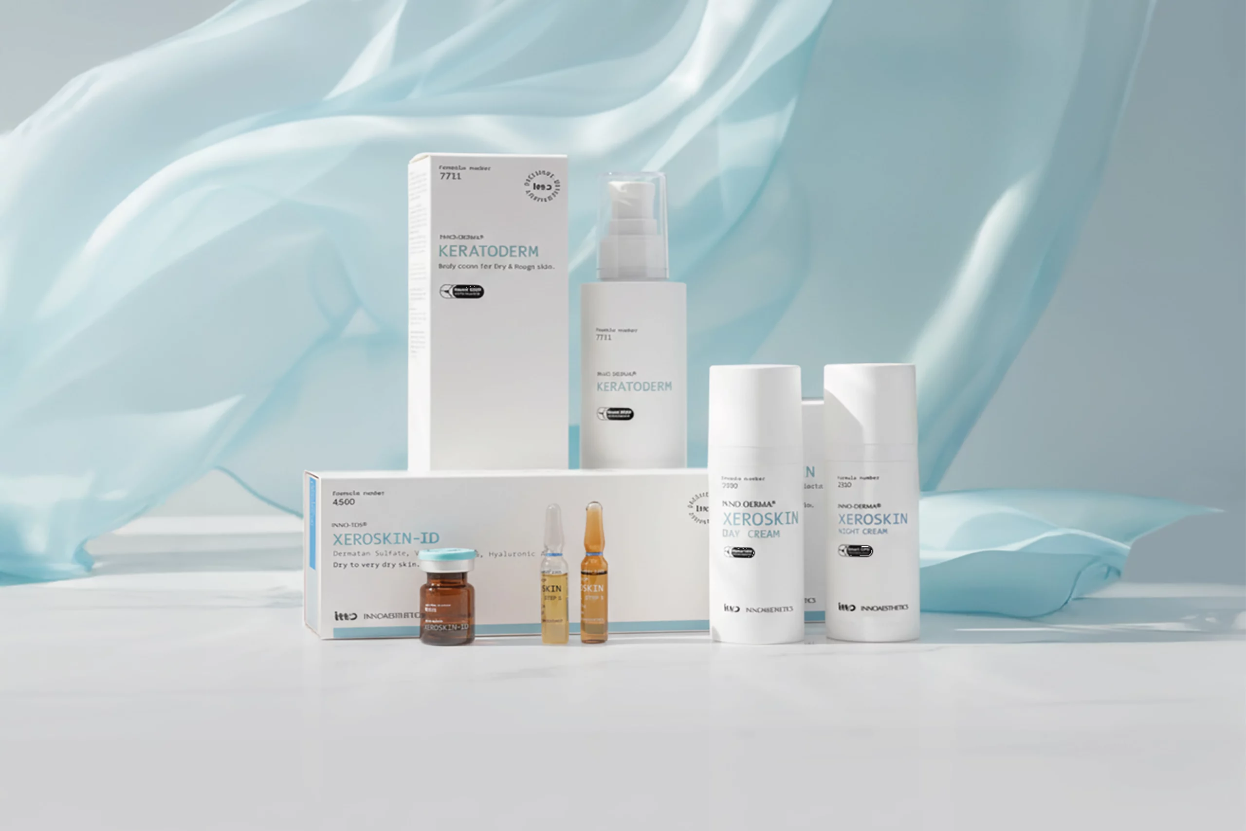 Xeroskin professional protocol and home-care product range